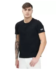T-shirt Uomo nera in cotone A2EM2300UW1 |GCDS Essential