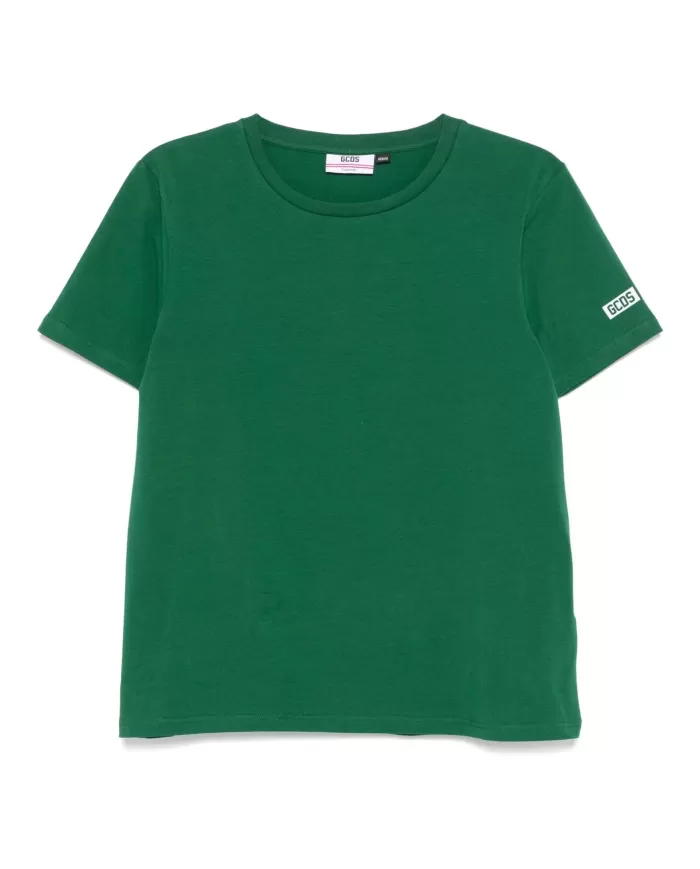 Tシャツ・カットソー GCDS Men T-shirt Green A2EM2300UW1 85 T-shirt Uomo verde in cotone A2EM2300UW1|GCDS Essential