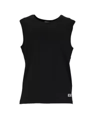 Canotta Uomo nera in cotone A2EM2800UW1|GCDS Essential Canotta Uomo nera in cotone A2EM2800UW1|GCDS Essential