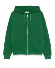 Felpa Uomo verde in cotone con zip B1EM2000UW0 |GCDS Essential