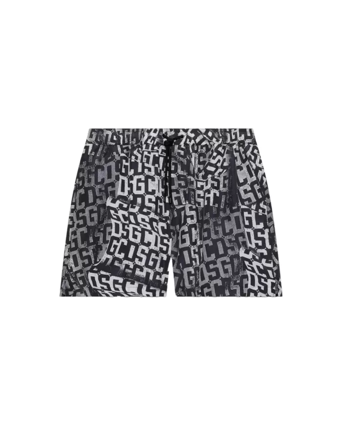 Boxer mare Uomo nero con stampa B1EM3901AW2 |GCDS Essential Boxer mare Uomo nero con stampa B1EM3901AW2 |GCDS Essential