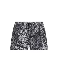 Boxer mare Uomo nero con stampa B1EM3901AW2 |GCDS Essential