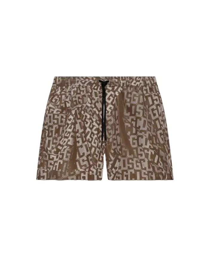 Boxer mare Uomo tobacco logato B1EM3901AW2|GCDS Essential Boxer mare Uomo tobacco logato B1EM3901AW2|GCDS Essential