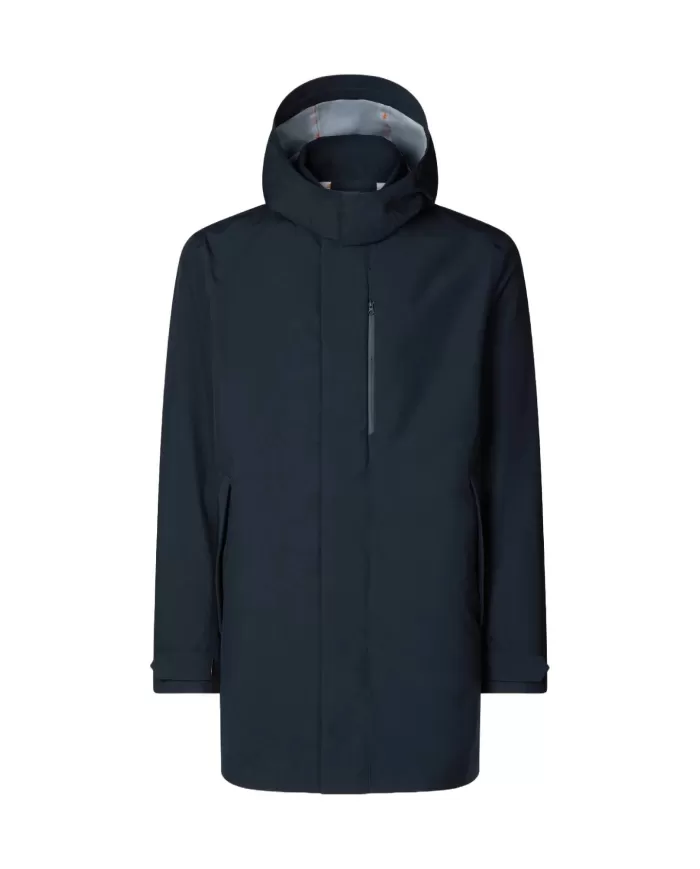 Cappotto Uomo blu stile trench D42138M GRIN20 BATTERSEA|SAVE THE DUCK Cappotto Uomo blu stile trench D42138M GRIN20 BATTERSEA|SAVE THE DUCK