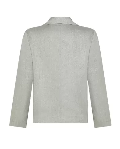 Giacca Donna argento lurex stile blazer GI0891 70 320068|SEVENTY 19.70 Giacca Donna argento lurex stile blazer GI0891 70 320068|SEVENTY 19.70