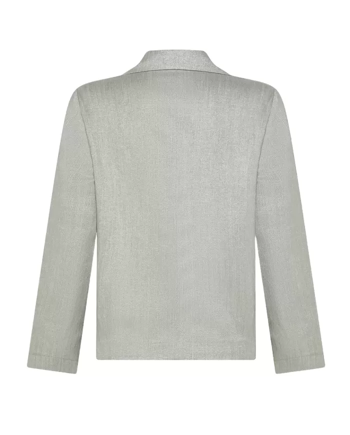 Giacca Donna argento lurex stile blazer GI0891 70 320068|SEVENTY 19.70 Giacca Donna argento lurex stile blazer GI0891 70 320068|SEVENTY 19.70