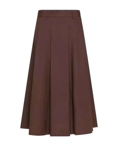 Gonna Donna marrone in cotone GO0748 220654|SEVENTY 19.70 Gonna Donna marrone in cotone GO0748 220654|SEVENTY 19.70