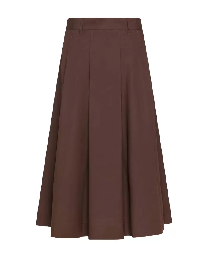 Gonna Donna marrone in cotone GO0748 220654|SEVENTY 19.70 Gonna Donna marrone in cotone GO0748 220654|SEVENTY 19.70