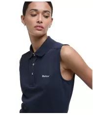 Polo Donna blu smanicato in cotone LML0888 LML BOWFORD|BARBOUR Polo Donna blu smanicato in cotone LML0888 LML BOWFORD|BARBOUR