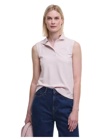 Polo Donna rosa smanicata in cotone LML0888 LML BOWFORD|BARBOUR Polo Donna rosa smanicata in cotone LML0888 LML BOWFORD|BARBOUR