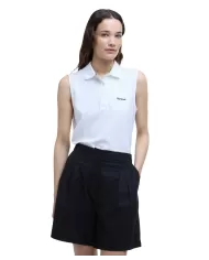 Polo Donna bianco smanicato in cotone LML0888 LML BOWFORD |BARBOUR Polo Donna bianco smanicato in cotone LML0888 LML BOWFORD |BARBOUR