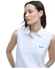 Polo Donna bianco smanicato in cotone LML0888 LML BOWFORD |BARBOUR Polo Donna bianco smanicato in cotone LML0888 LML BOWFORD |BARBOUR