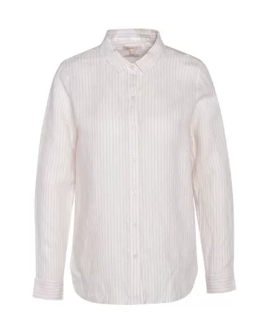Camicia Donna rosa rigata in lino LSH1315 LSH MARINE|BARBOUR Camicia Donna rosa rigata in lino LSH1315 LSH MARINE|BARBOUR