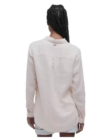 Camicia Donna rosa rigata in lino LSH1315 LSH MARINE|BARBOUR Camicia Donna rosa rigata in lino LSH1315 LSH MARINE|BARBOUR