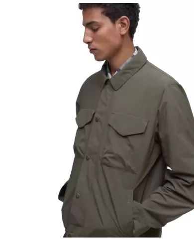 Giacca Uomo verde scuro tasche a toppa MCA1053 MCA CAMBER|BARBOUR