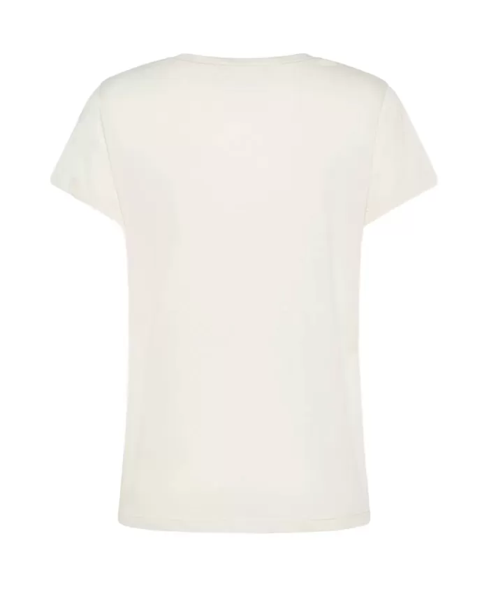 T-shirt Donna panna di cotone MJ1663 890180|SEVENTY 19.70 T-shirt Donna panna di cotone MJ1663 890180|SEVENTY 19.70