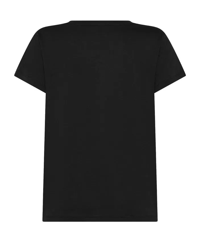 T-shirt Donna nera in cotone MJ1663 890180 |SEVENTY 19.70 T-shirt Donna nera in cotone MJ1663 890180 |SEVENTY 19.70