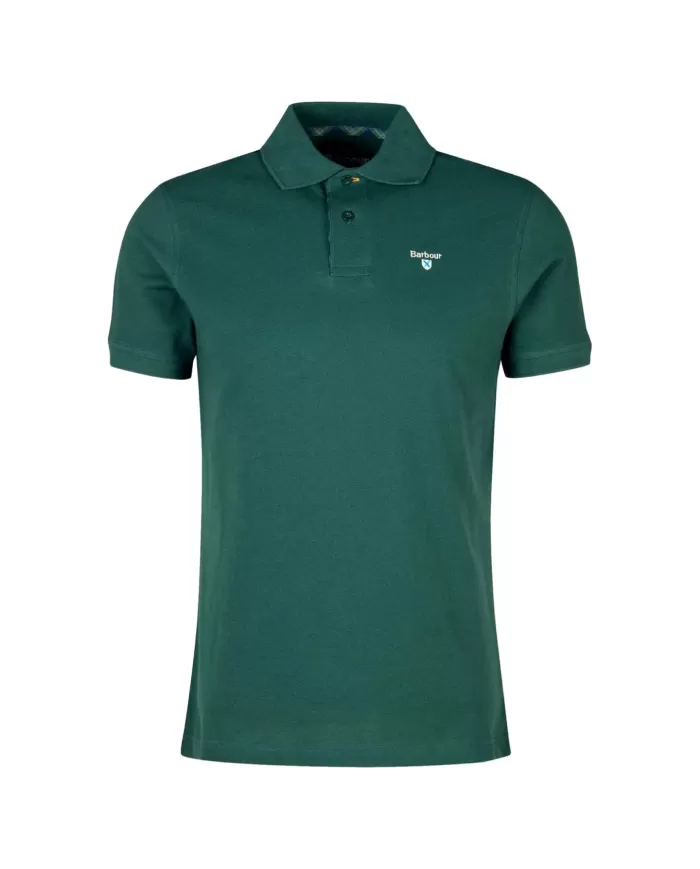 Polo Uomo verde scuro in cotone MML0012 MIDLAYERS|BARBOUR Polo Uomo verde scuro in cotone MML0012 MIDLAYERS|BARBOUR