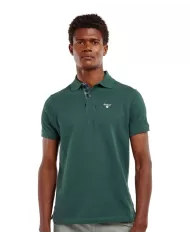 Polo Uomo verde scuro in cotone MML0012 MIDLAYERS|BARBOUR