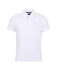 Polo Uomo bianca in cotone MML0012 MIDLAYERS|BARBOUR