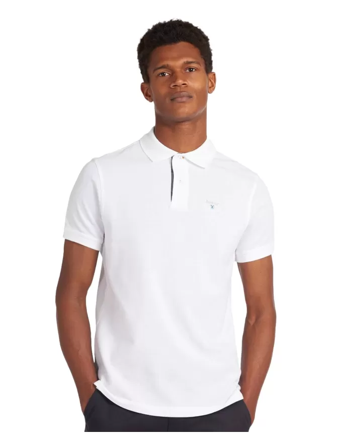 Polo Uomo bianca in cotone MML0012 MIDLAYERS|BARBOUR Polo Uomo bianca in cotone MML0012 MIDLAYERS|BARBOUR