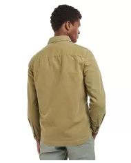 Overshirt Uomo verde oliva in cotone MOS0281 MOS WASHED | BARBOUR