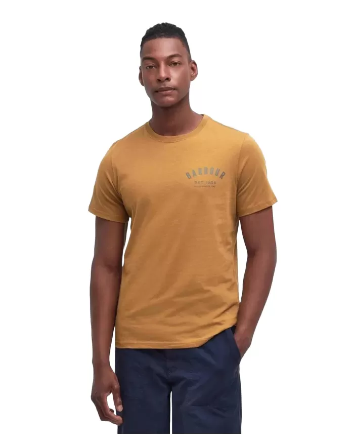 T-shirt Uomo senape in cotone MTS0502 PREPPY|BARBOUR T-shirt Uomo senape in cotone MTS0502 PREPPY|BARBOUR