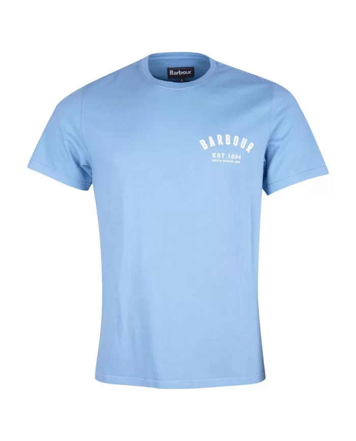 T-shirt Uomo azzurra in cotone MTS0502 PREPPY|BARBOUR T-shirt Uomo azzurra in cotone MTS0502 PREPPY|BARBOUR