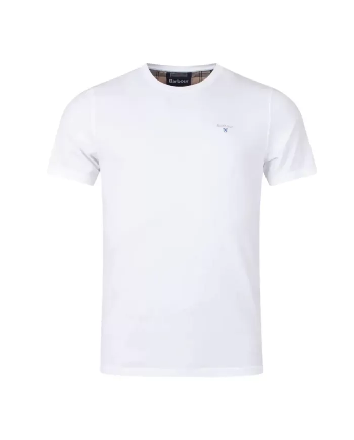 T-shirt Uomo bianca in cotone MTS0670 SPORTS |BARBOUR T-shirt Uomo bianca in cotone MTS0670 SPORTS |BARBOUR