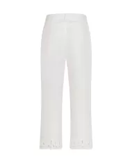 Pantaloni Donna bianco ricamo sul fondo PT1334 50 780083|SEVENTY 19.70 Pantaloni Donna bianco ricamo sul fondo PT1334 50 780083|SEVENTY 19.70