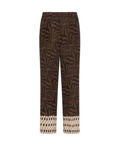 Pantalone Donna marrone a fantasia PT1356 450261 |SEVENTY 19.70 Pantalone Donna marrone a fantasia PT1356 450261 |SEVENTY 19.70