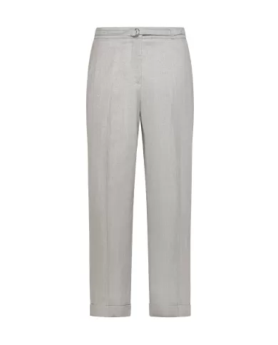 Pantalone Donna argento a gamba dritta PT1358 320068|SEVENTY 19.70 Pantalone Donna argento a gamba dritta PT1358 320068|SEVENTY 19.70