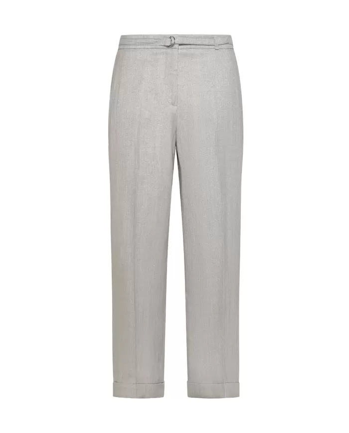 Pantalone Donna argento a gamba dritta PT1358 320068|SEVENTY 19.70 Pantalone Donna argento a gamba dritta PT1358 320068|SEVENTY 19.70