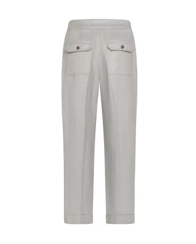 Pantalone Donna argento a gamba dritta PT1358 320068|SEVENTY 19.70 Pantalone Donna argento a gamba dritta PT1358 320068|SEVENTY 19.70