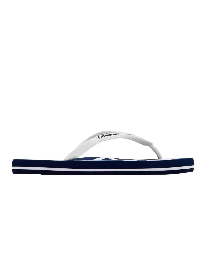 Infradito Uomo blu/white suola stampata XCQ004 XK196|EA7 Infradito Uomo blu/white suola stampata XCQ004 XK196|EA7