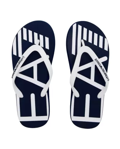 Infradito Uomo blu/white suola stampata XCQ004 XK196|EA7