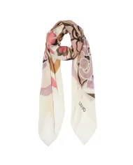 Foulard Donna crema con stampa floreale 2A5033T0300 | LIU JO