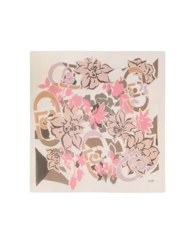 Foulard Donna crema con stampa floreale 2A5033T0300 | LIU JO Foulard Donna crema con stampa floreale 2A5033T0300 | LIU JO