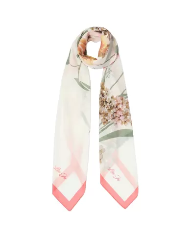 Foulard Donna panna con fantasia floreale 2A5035T0300 |LIU JO Foulard Donna panna con fantasia floreale 2A5035T0300 |LIU JO