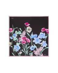 Foulard Donna nero fantasia floreale 2A5035T0300|LIU JO