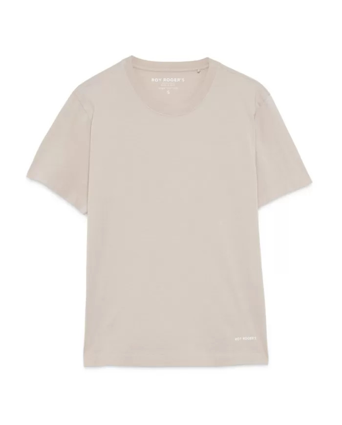 T-shirt Donna sabbia regular in cotone RND289CL870451|ROY ROGER'S T-shirt Donna sabbia regular in cotone RND289CL870451|ROY ROGER'S