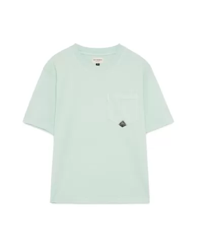 T-shirt Donna verde acqua in cotone RND586CB55XXXX POCKET|ROY ROGER'S T-shirt Donna verde acqua in cotone RND586CB55XXXX POCKET|ROY ROGER'S