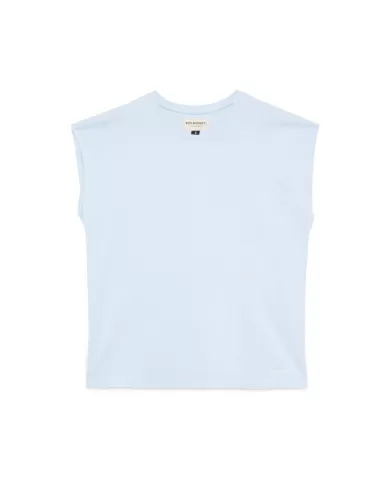 T-shirt Donna bianca smanicata in cotone RND90171CB55XXXX|ROY ROGER'S T-shirt Donna bianca smanicata in cotone RND90171CB55XXXX|ROY ROGER'S
