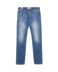 ROY ROGER'S Jeans Uomo RRU006D1410897 NEW ELIAS PE 2025 denim slim classico con patch 01 NICK ROY ROGER'S Jeans Uomo RRU006D1410897 NEW ELIAS PE 2025 denim slim classico con patch 01 NICK