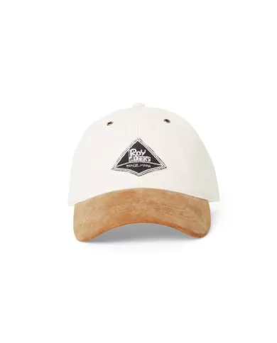 Cappello Uomo denim bianco con visiera scamosciata SCHOOL|ROY ROGER'S