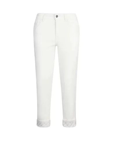 Pantalone Donna bianco, skinny in cotone UA5006T2594 | LIU JO
