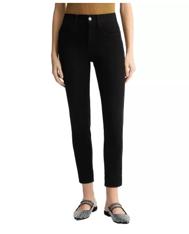 Jeans Donna nero stile skinny a vita alta UA5054D4886 MONROE|LIU JO