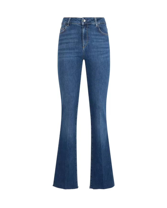 Jeans Donna blu scuro a zampa UA5082D4988 | LIU JO Jeans Donna blu scuro a zampa UA5082D4988 | LIU JO