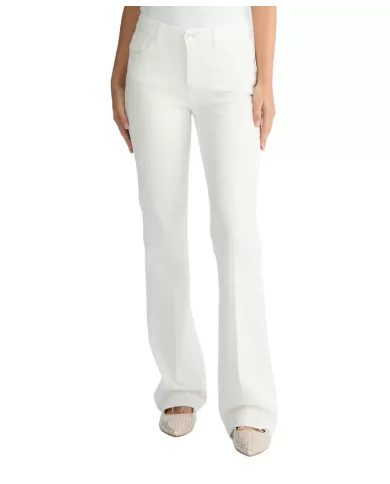 Jeans Donna bianco slim a zampa UA5082T1816 | LIU JO