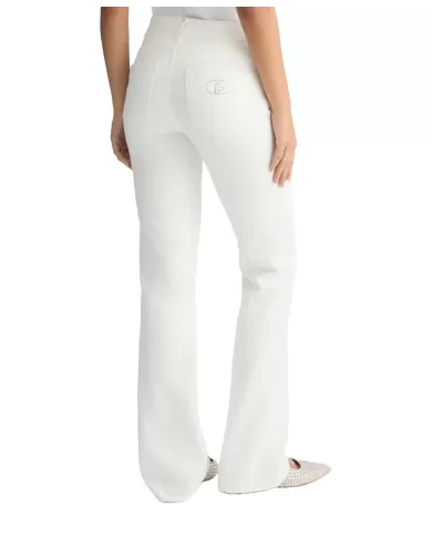 Jeans Donna bianco slim a zampa UA5082T1816 | LIU JO